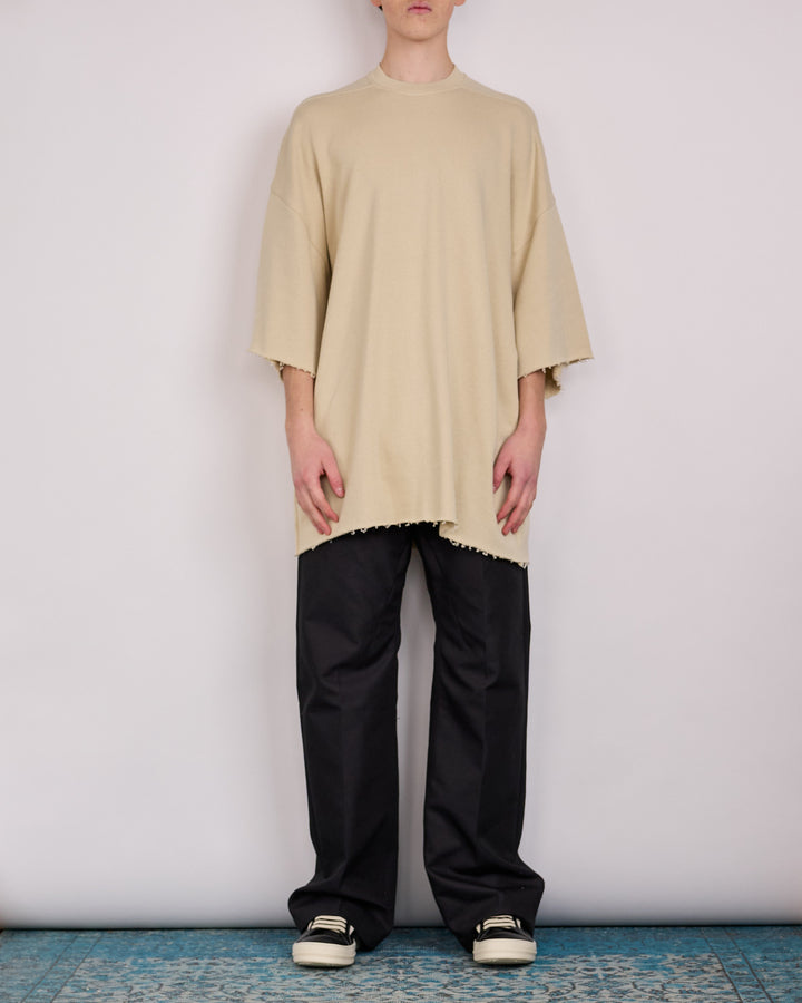 Rick Owens Tommy T-Shirt Nep Terry Jersey Sand