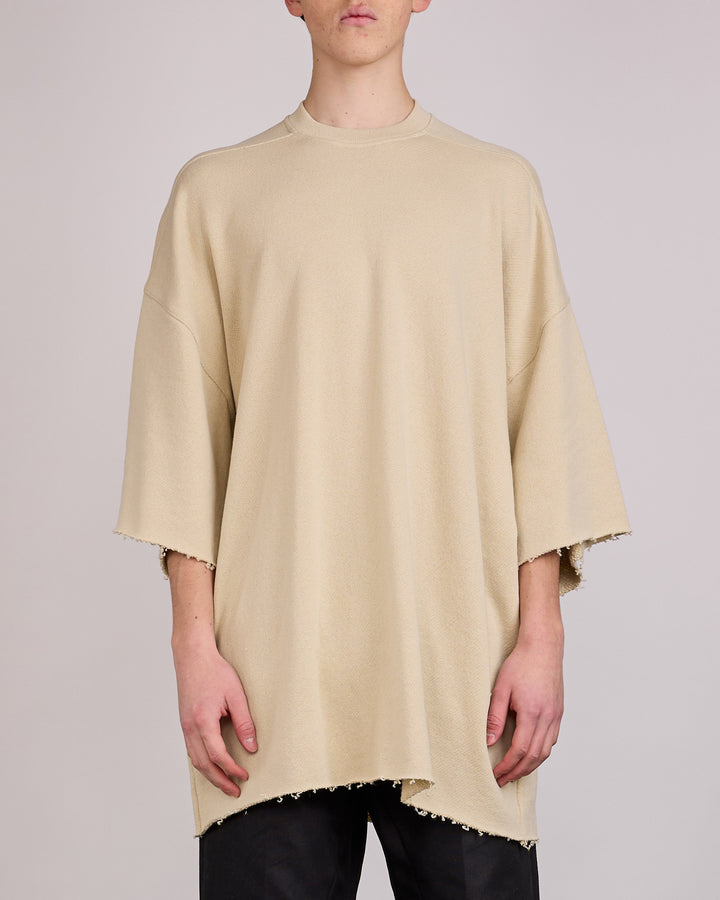Rick Owens Tommy T-Shirt Nep Terry Jersey Sand
