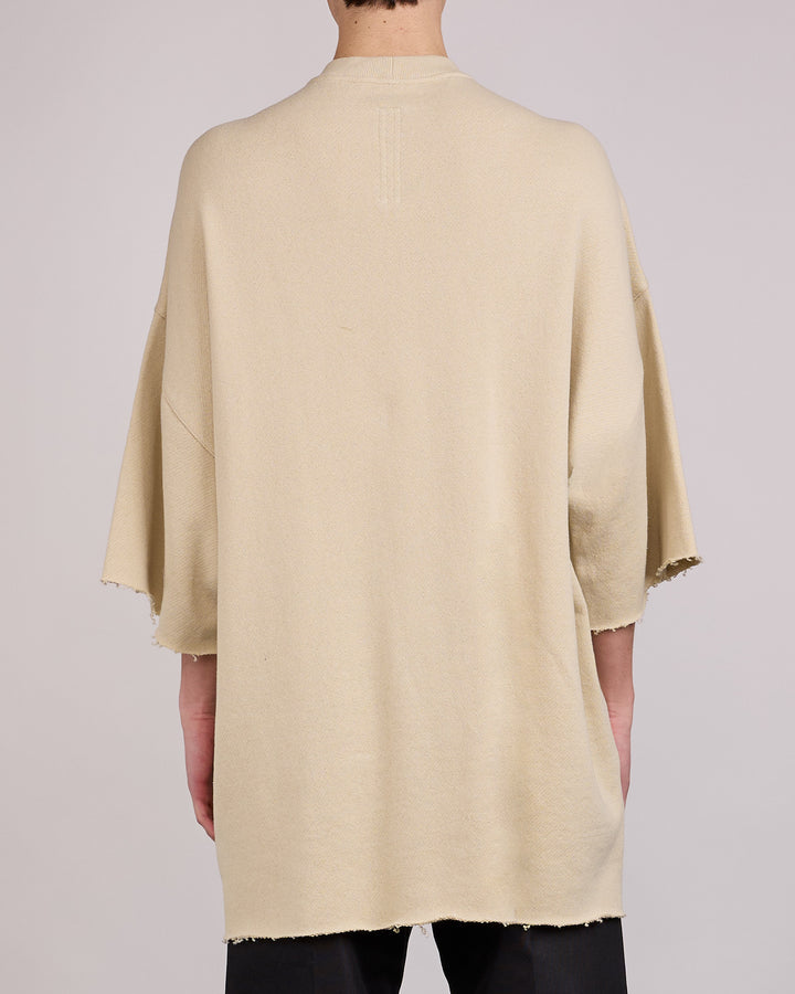Rick Owens Tommy T-Shirt Nep Terry Jersey Sand