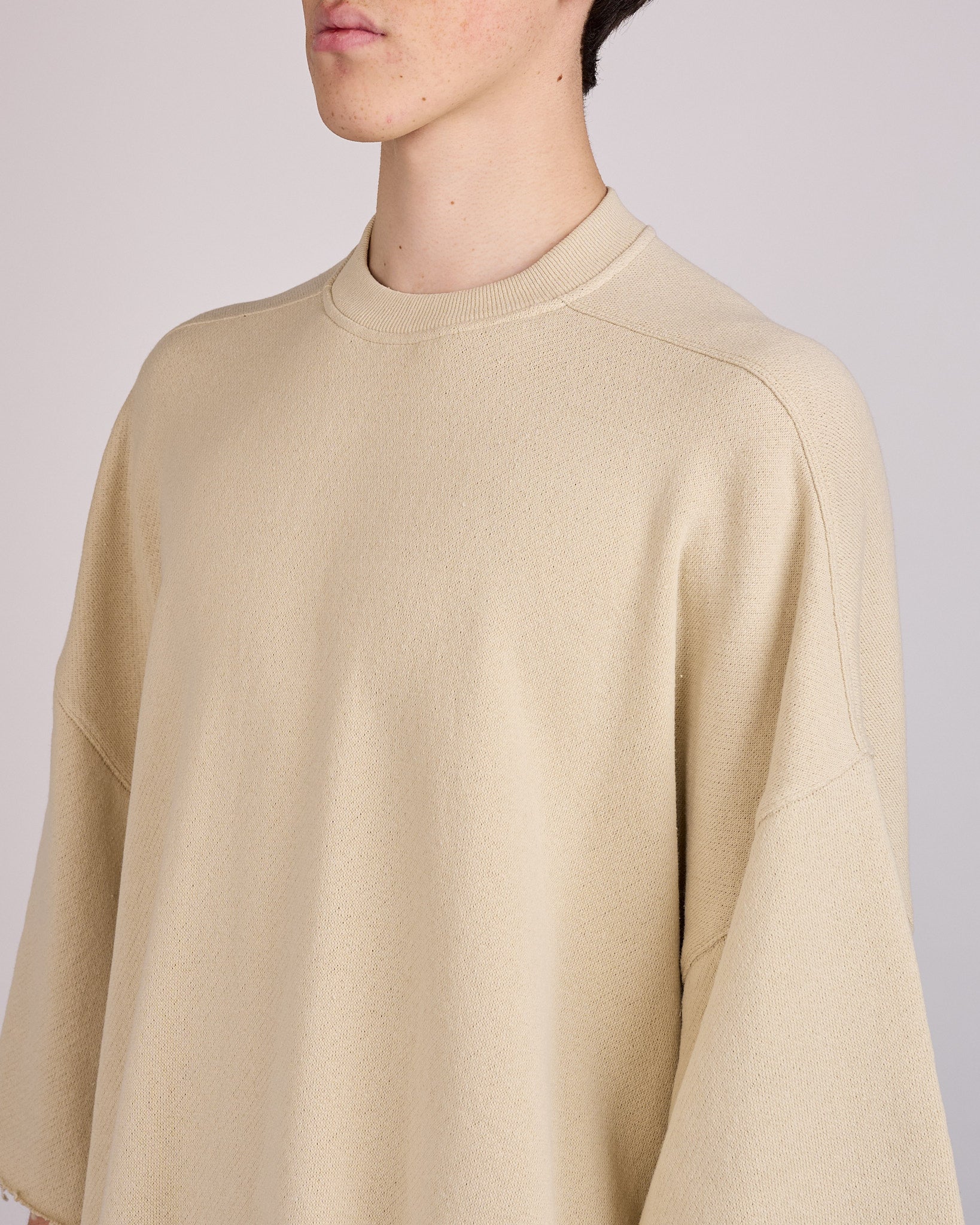 Rick Owens Tommy T-Shirt Nep Terry Jersey Sand – LESS 17