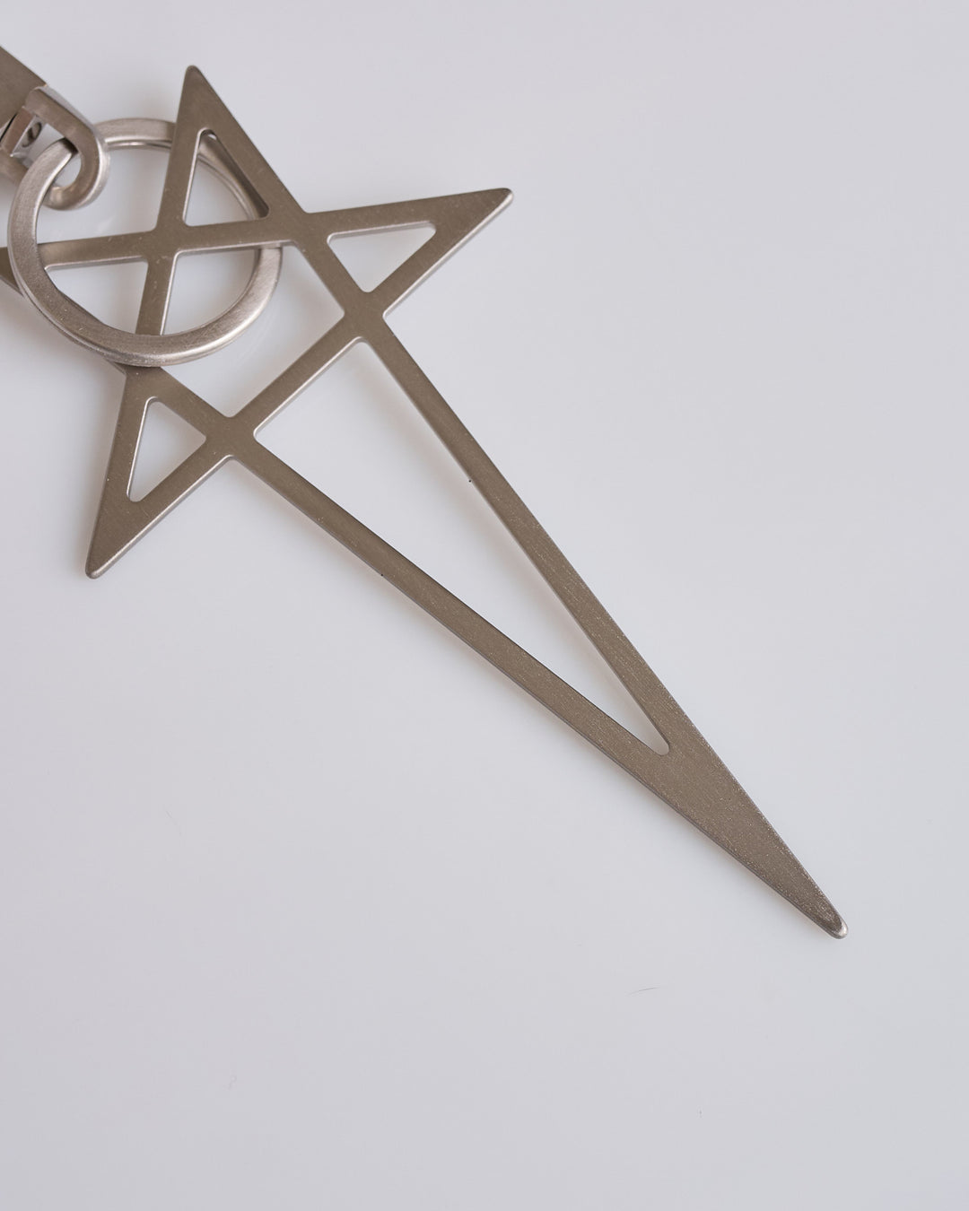 Rick Owens Tower Big Pentagram Keychain Palladio