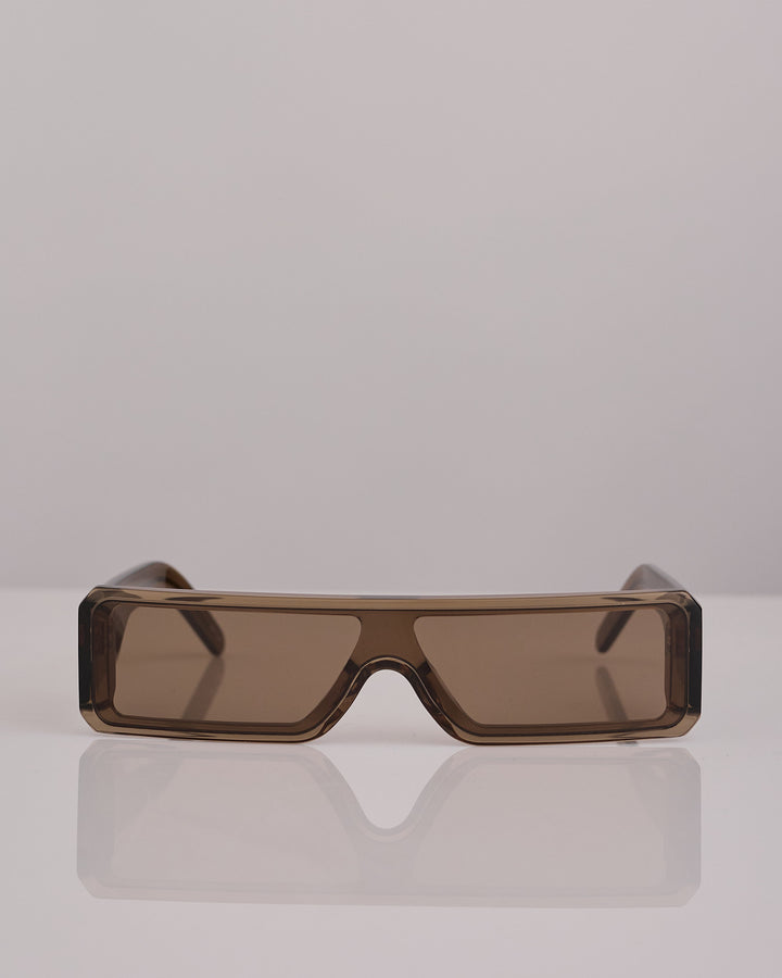 Rick Owens Tower Gethshades Sunglass Tobacco Brown