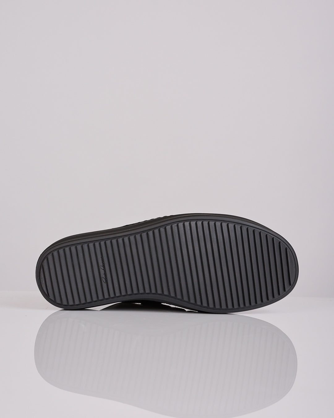 Rick Owens Tower Jumbolace Low Full Grain Sneaker All Black