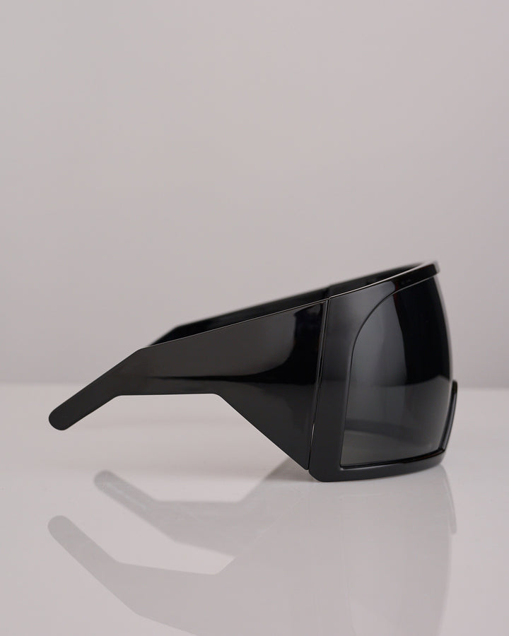 Rick Owens Tower Shield Sunglass Black Black