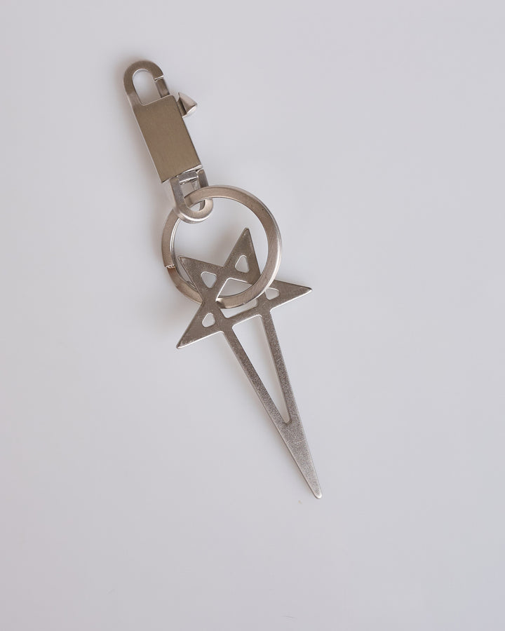 Rick Owens Tower Pentagram Keychain Palladio