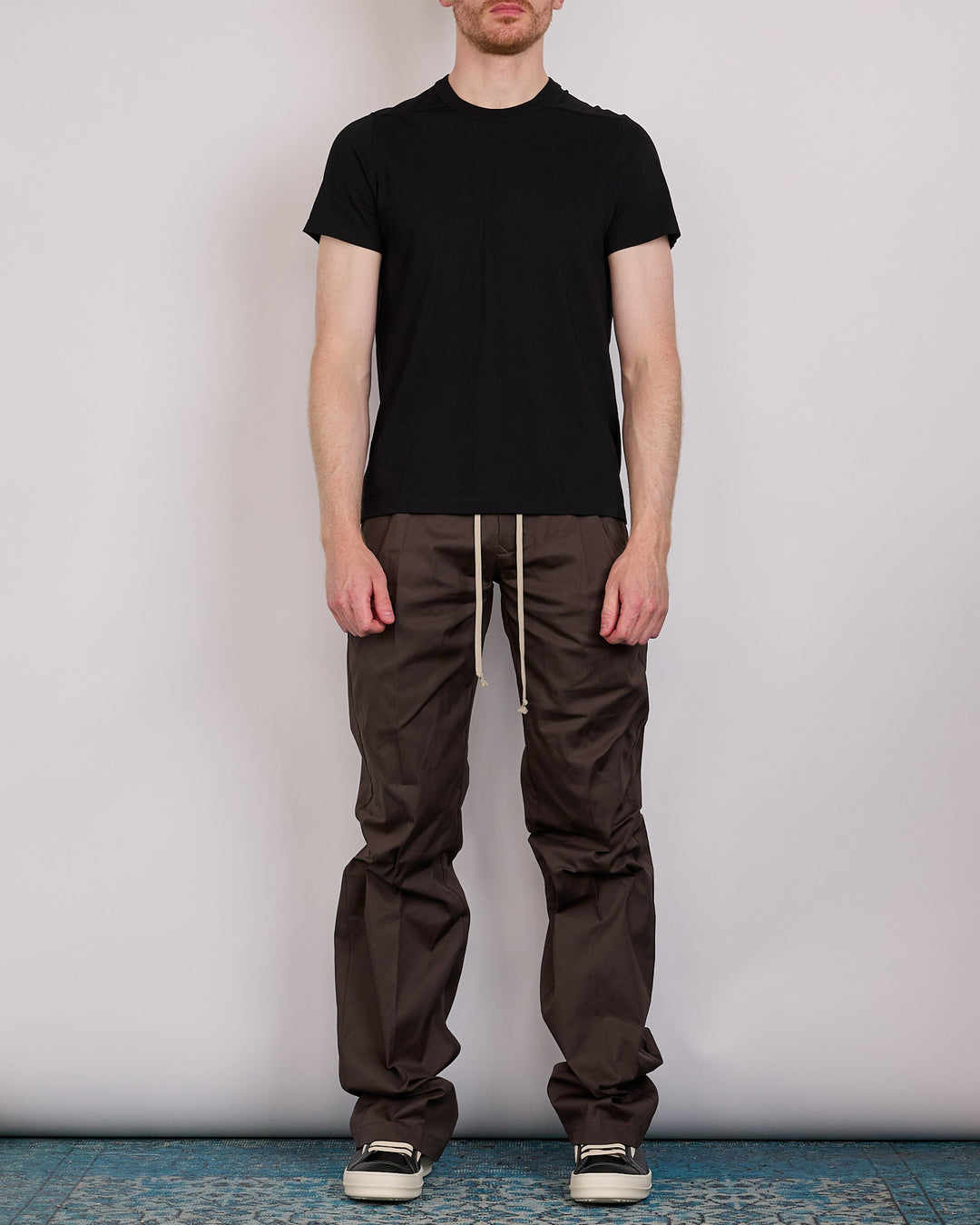 Rick Owens Tower Short Level T-Shirt JA Jersey Black