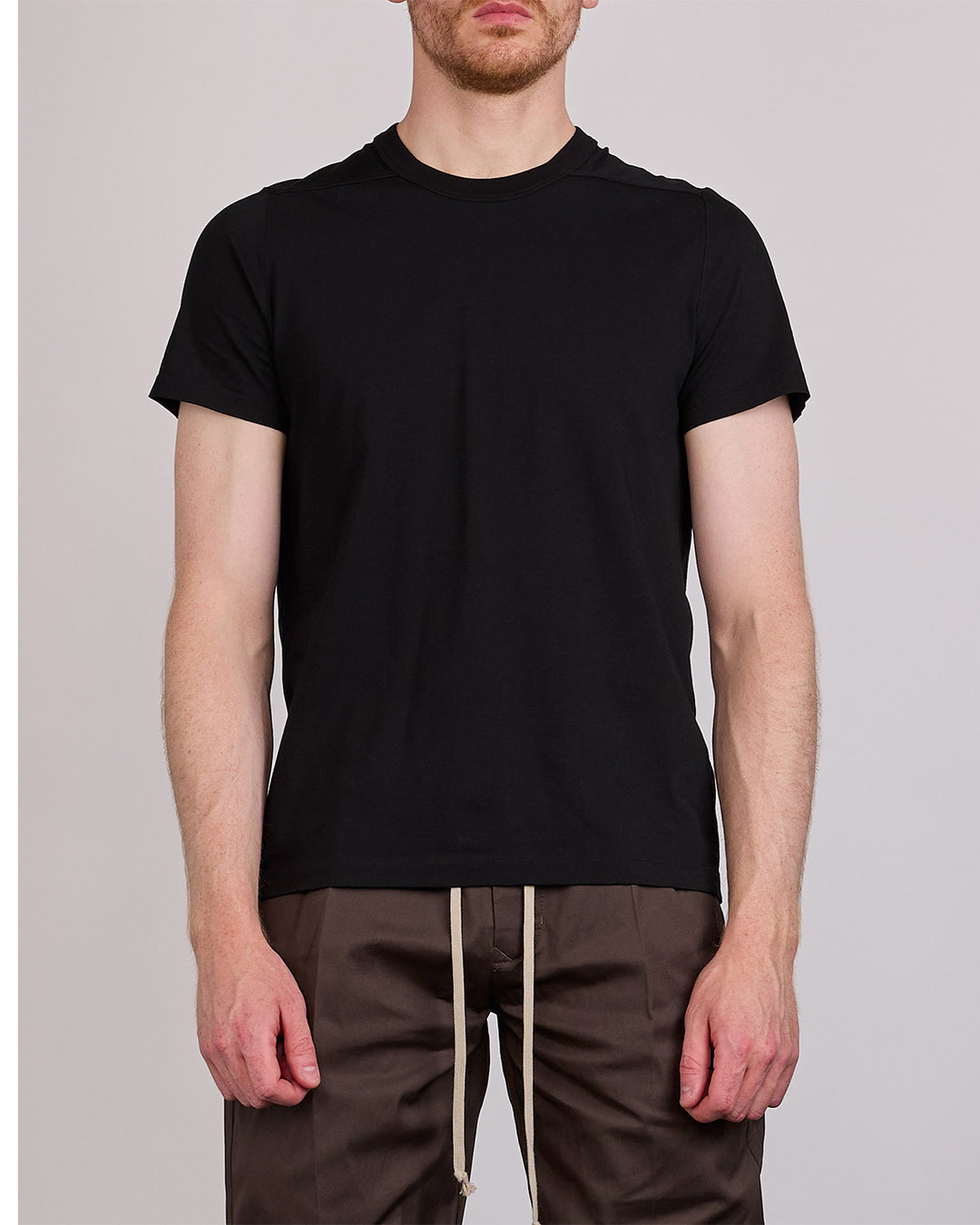 Rick Owens Tower Short Level T-Shirt JA Jersey Black