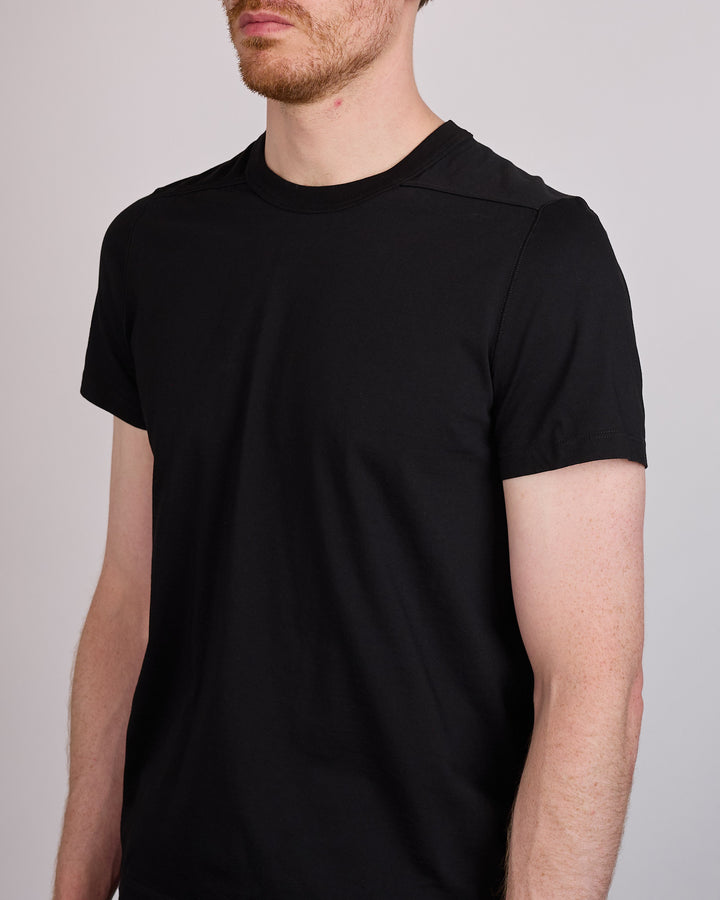 Rick Owens Tower Short Level T-Shirt JA Jersey Black