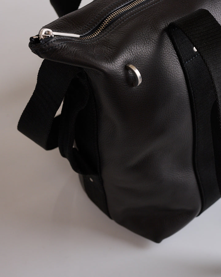 Rick Owens Tower Trolley Bag Grainy Leather Black