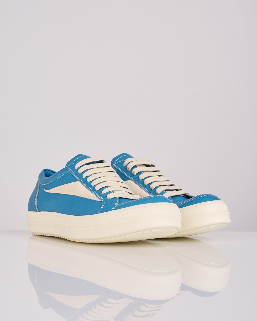 Rick Owens Tower Vintage Sneaker Washed Lamb Nublu Milk