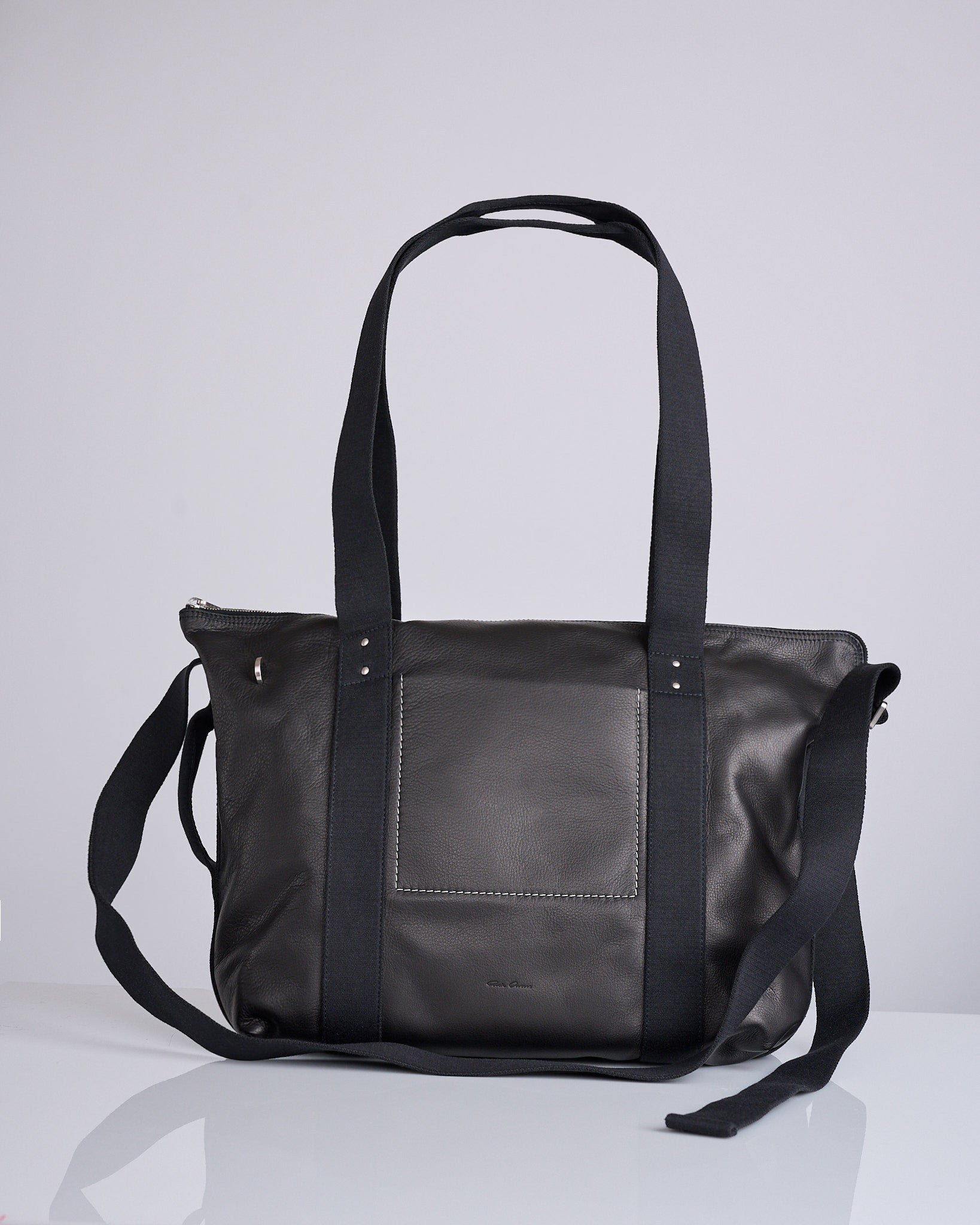 Rick Owens Trolley Bag Glossy Calf Leather Black – LESS 17