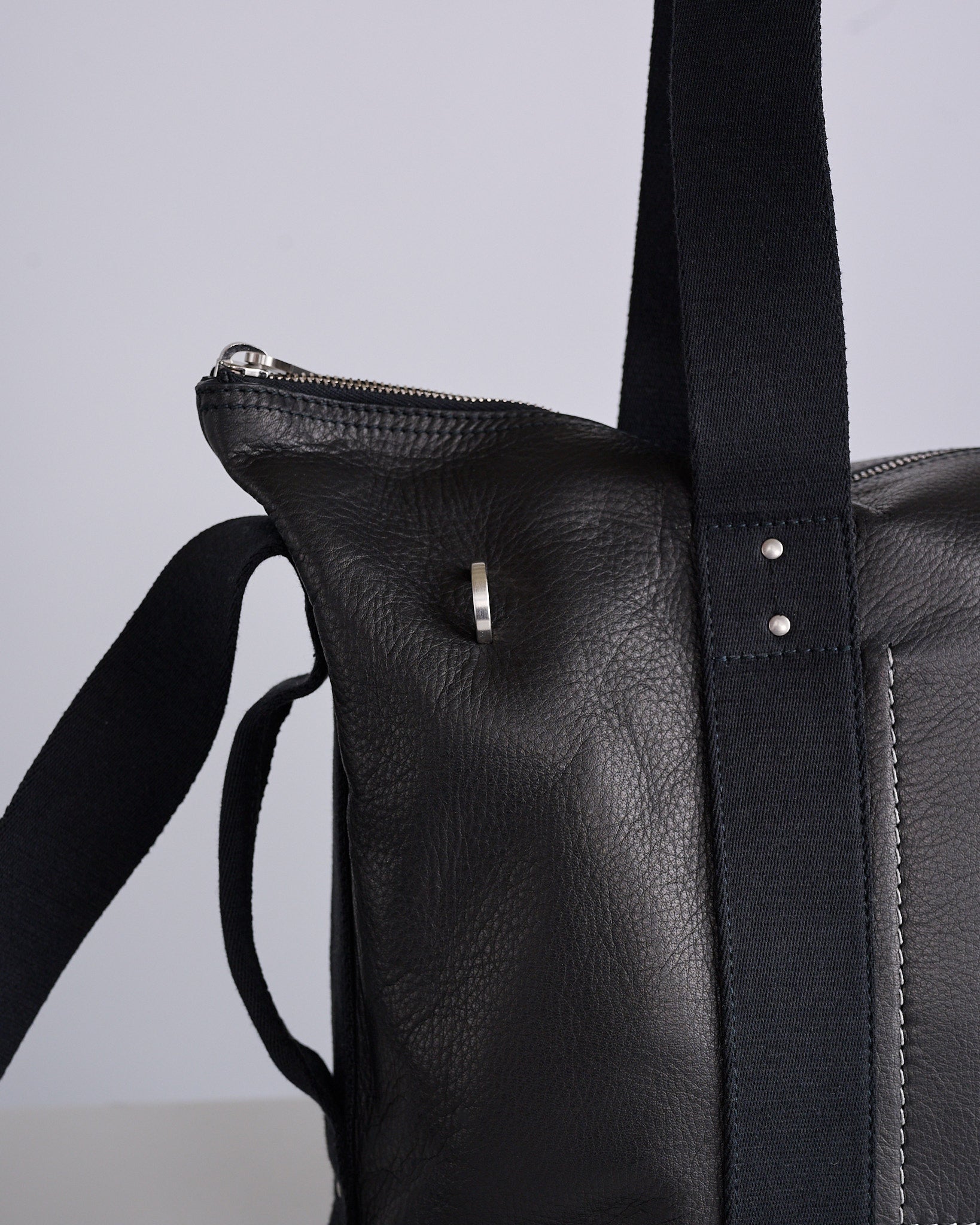 Rick Owens Trolley Bag Glossy Calf Leather Black – LESS 17