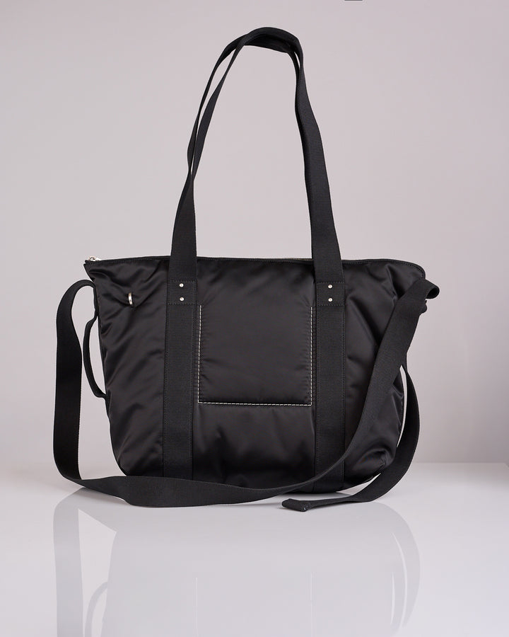 Rick Owens Trolley Bag Recycled Bomber Satin Padded Black