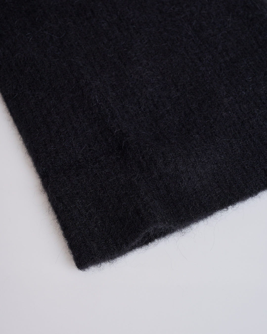 Rick Owens Tube Scarf Alpaca Black