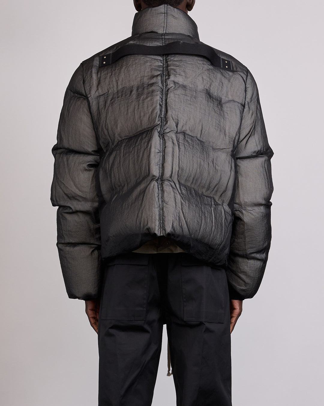Rick Owens Turtle Duvet Down Jacket Sheer Ripstop Black