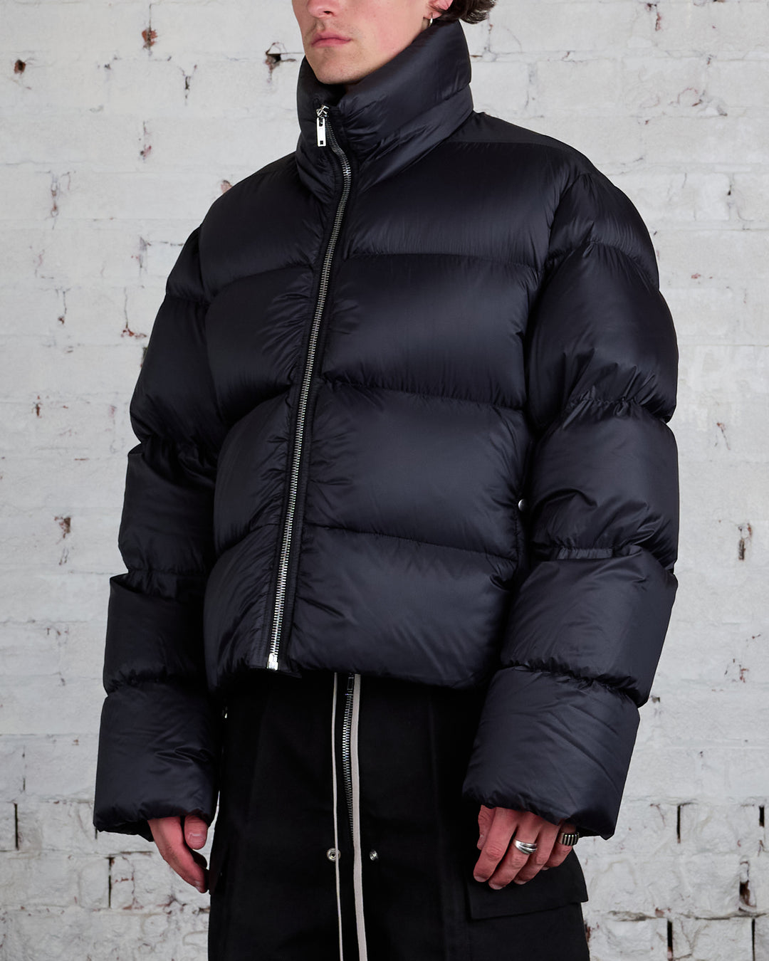 Rick Owens Turtle Duvet Jacket Nylon Black