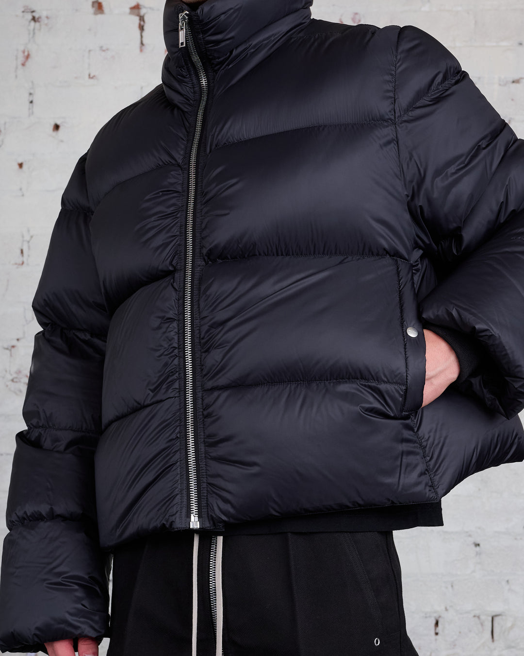 Rick Owens Turtle Duvet Jacket Nylon Black