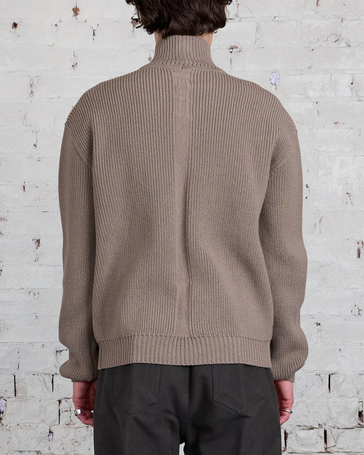 Rick Owens Turtleneck Heavy Wool Knit Dust