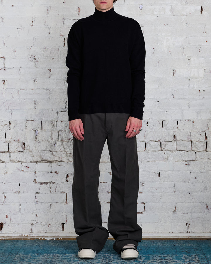 Rick Owens Turtleneck Recycled Cashmere Black