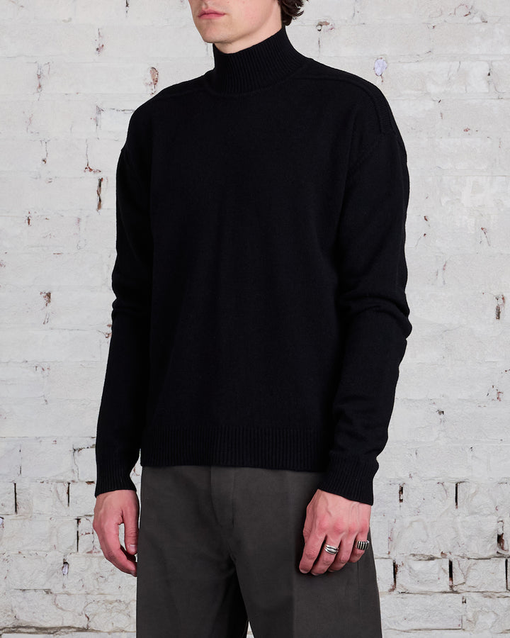 Rick Owens Turtleneck Recycled Cashmere Black