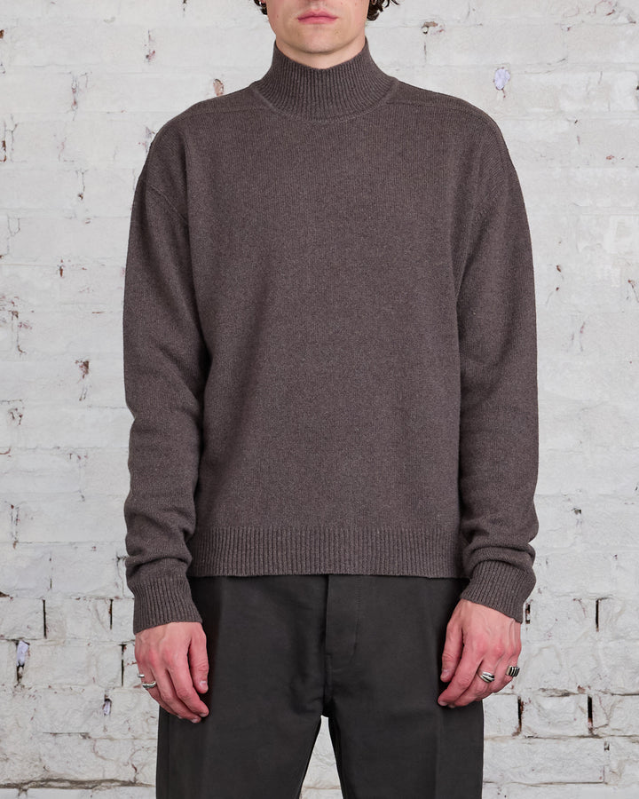 Rick Owens Turtleneck Recycled Cashmere Dust