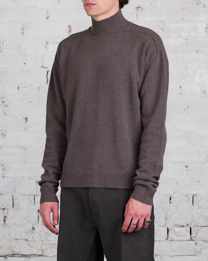 Rick Owens Turtleneck Recycled Cashmere Dust