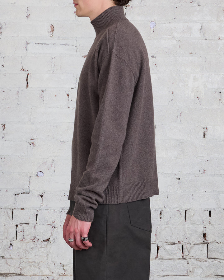 Rick Owens Turtleneck Recycled Cashmere Dust