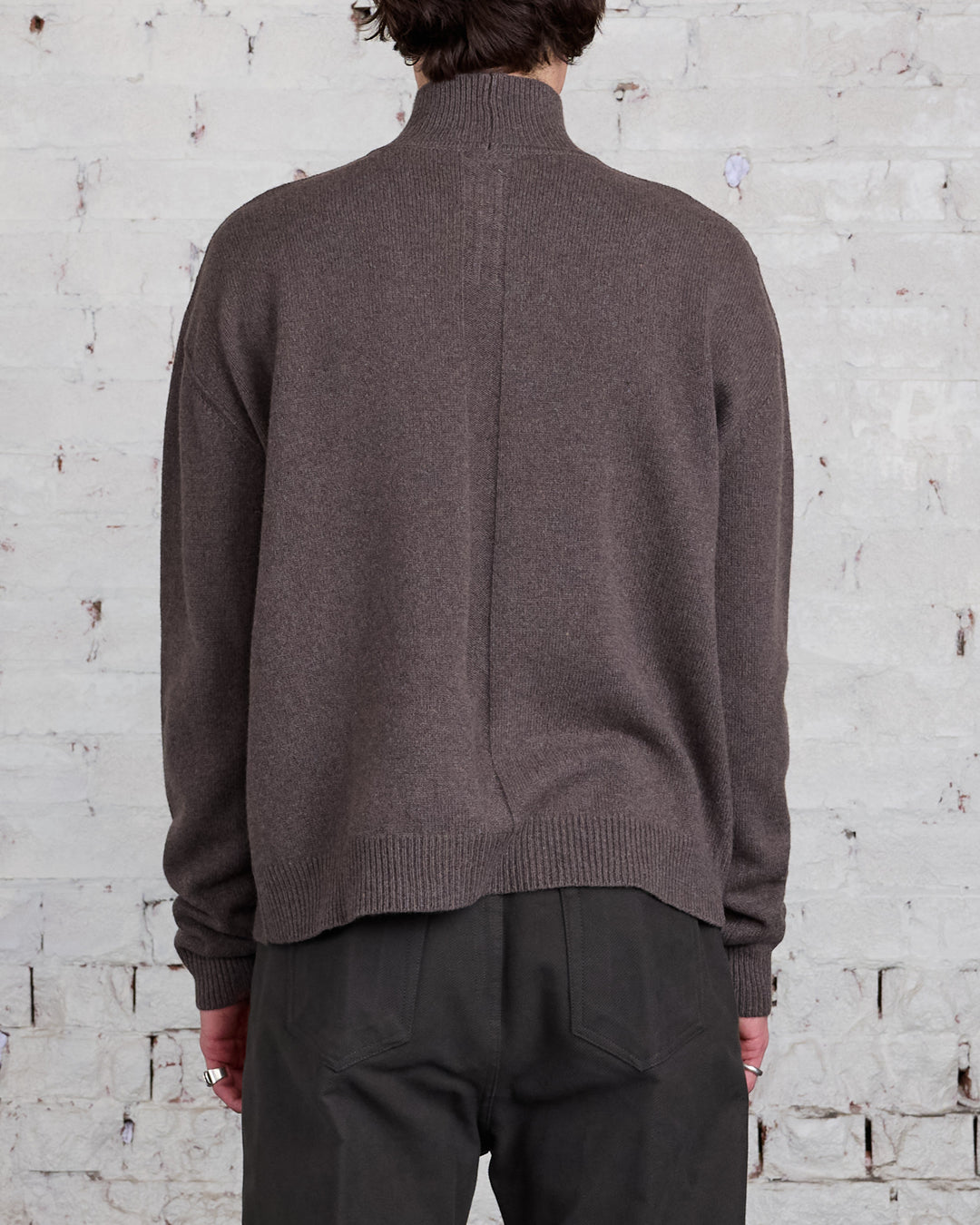 Rick Owens Turtleneck Recycled Cashmere Dust