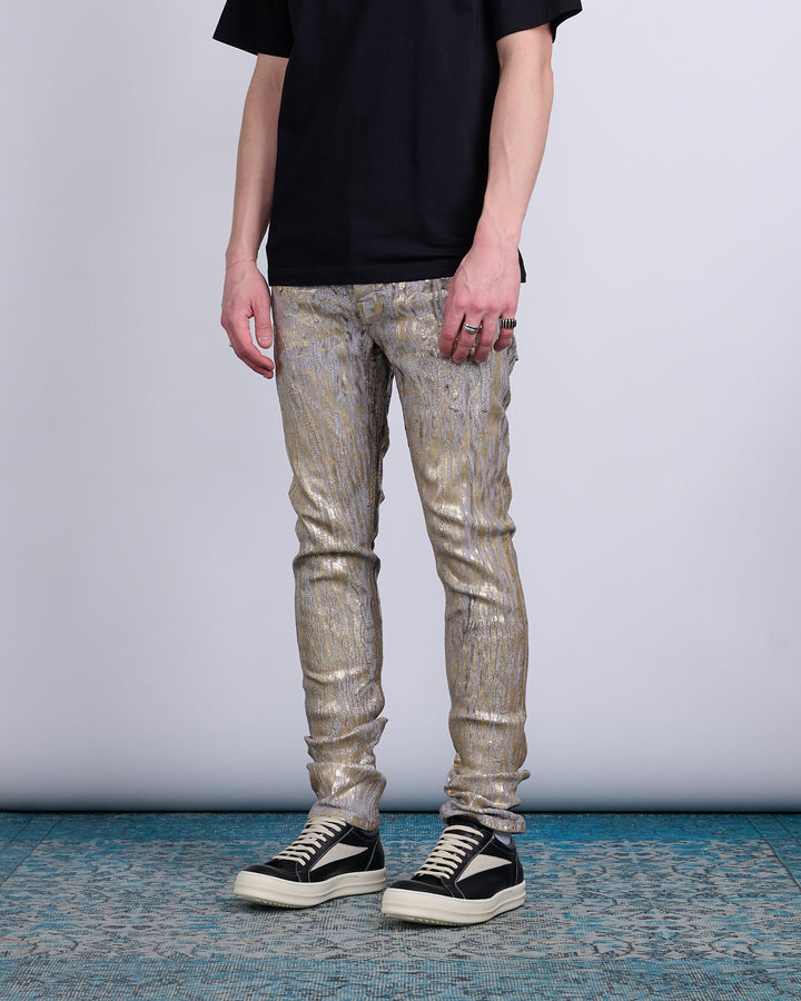 Rick Owens Tyrone Jean Megacrust Denim Gold