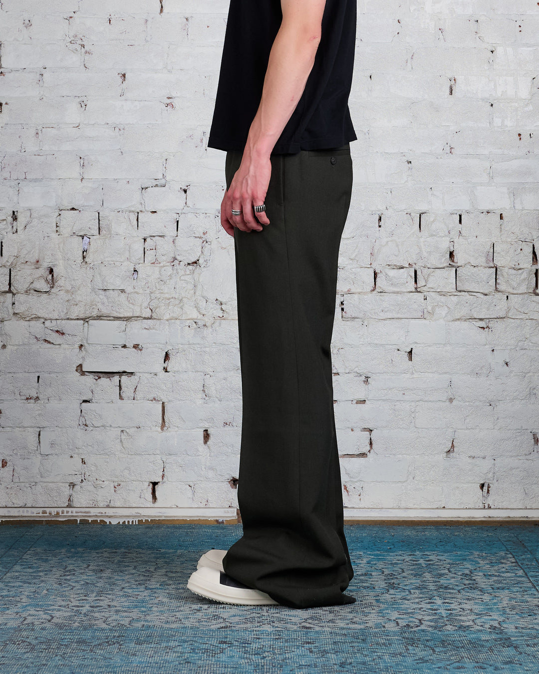 Rick Owens Wide Astaires Pant WGP Forest