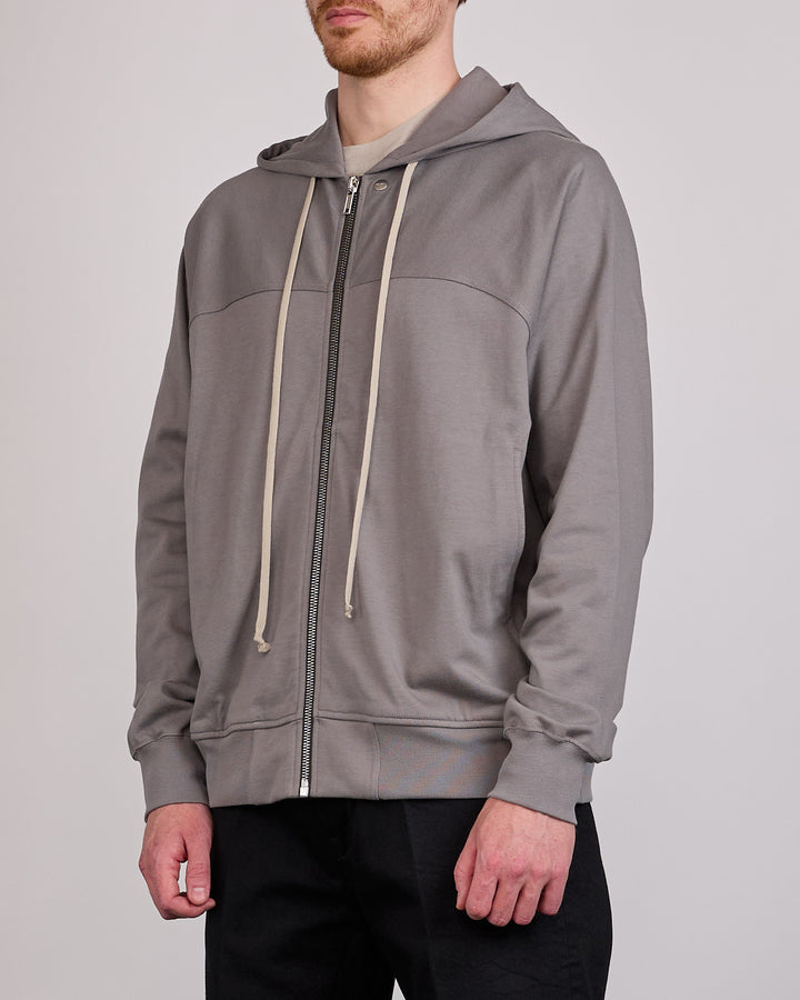 Rick Owens Windbreaker Zip Hoodie BA Heavy Jersey Steel