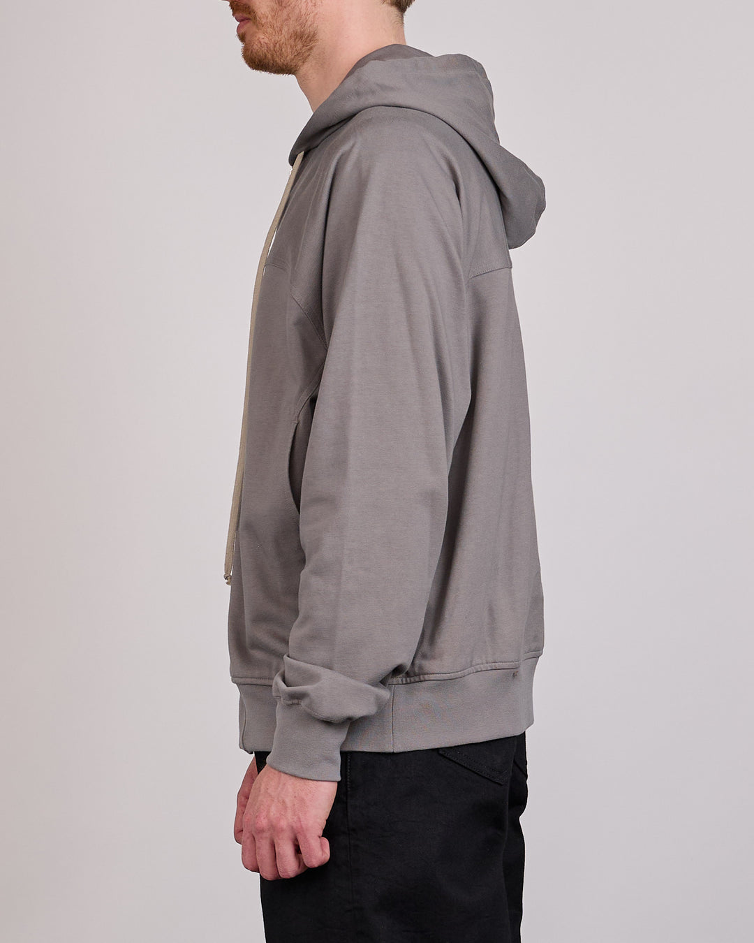 Rick Owens Windbreaker Zip Hoodie BA Heavy Jersey Steel