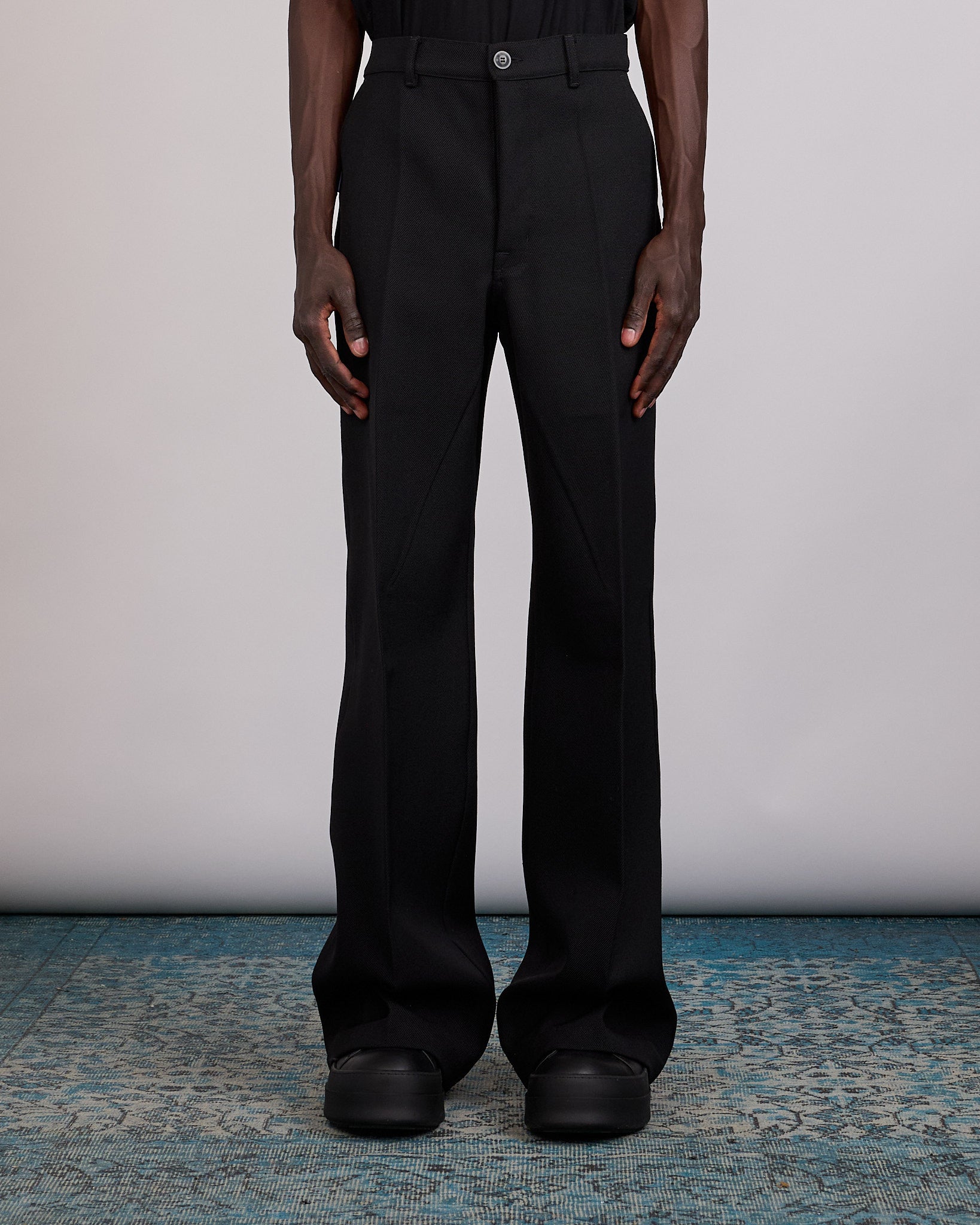 Rick Owens Work Pant Wool Whipcord Black – LESS 17