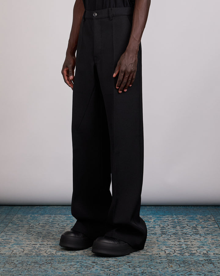 Rick Owens Work Pant Wool Whipcord Black