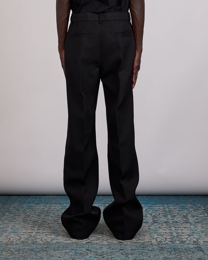 Rick Owens Work Pant Wool Whipcord Black