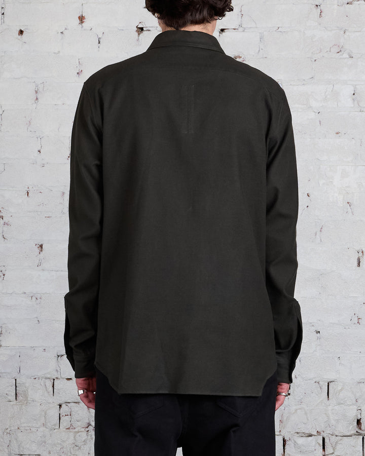 Rick Owens Workshirt Flannel Forest