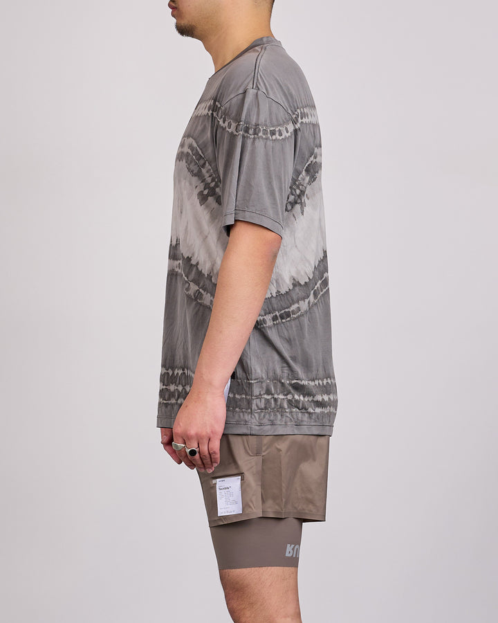 SATISFY Auralite T-Shirt Tie Dye Mineral Graphite