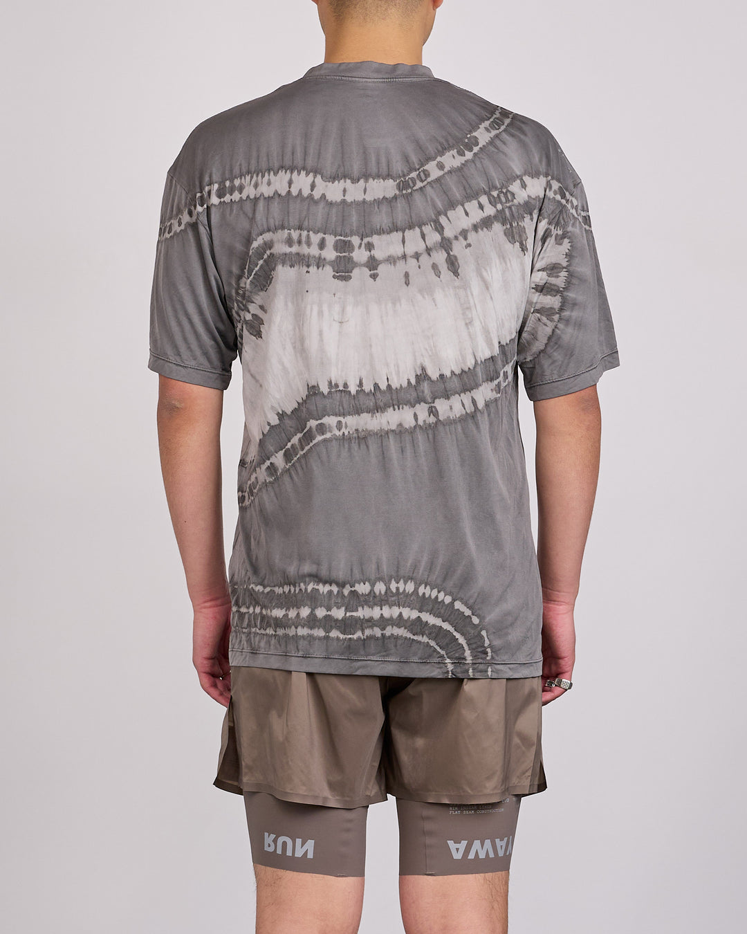 SATISFY Auralite T-Shirt Tie Dye Mineral Graphite