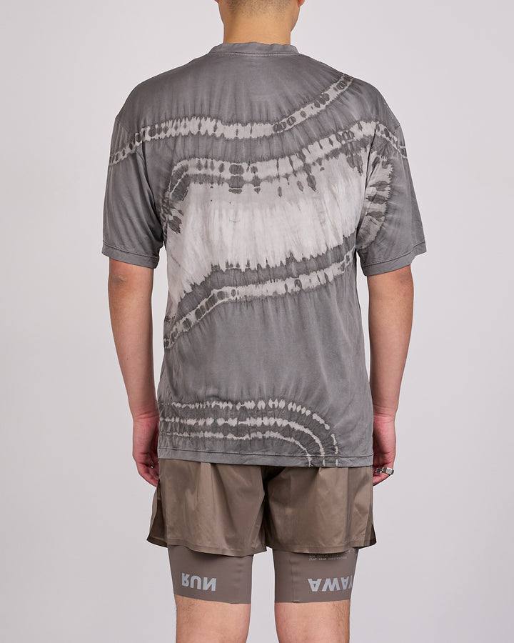 SATISFY Auralite T-Shirt Tie Dye Mineral Graphite