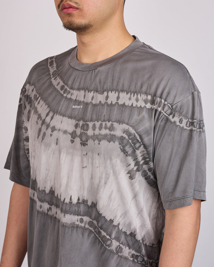SATISFY Auralite T-Shirt Tie Dye Mineral Graphite