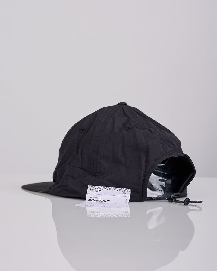 SATISFY FlightSilk 5-Panel Pinch Cap Black Eagle
