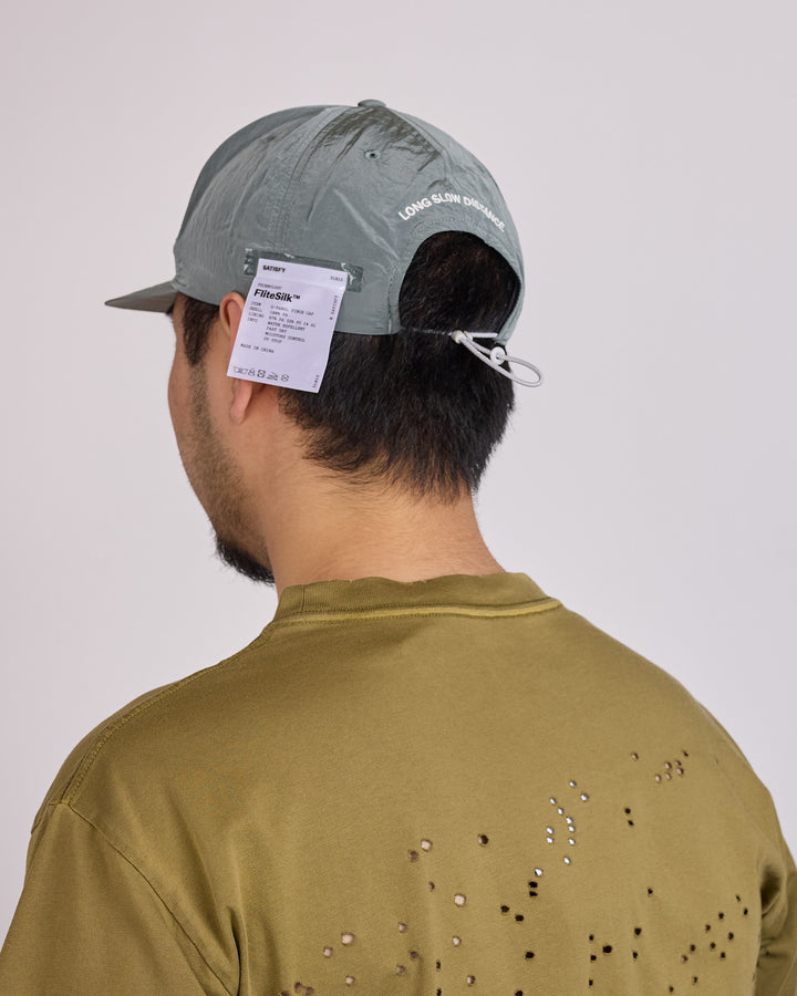 SATISFY FliteSilk LSD 5-Panel Pinch Cap Oil Green