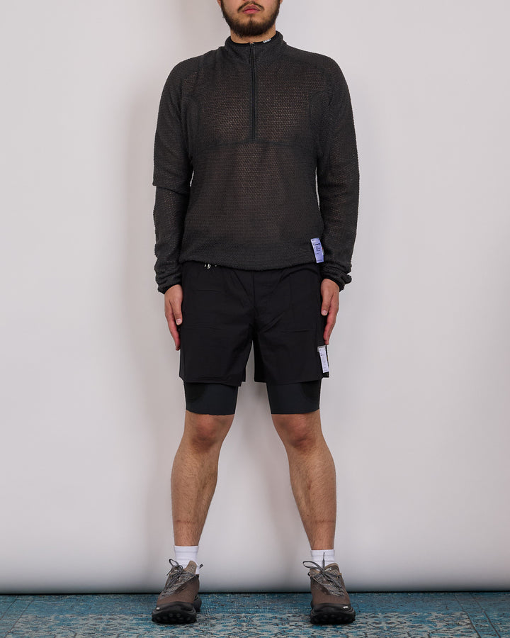 SATISFY FuzzFleece AD Half-Zip Top Phantom
