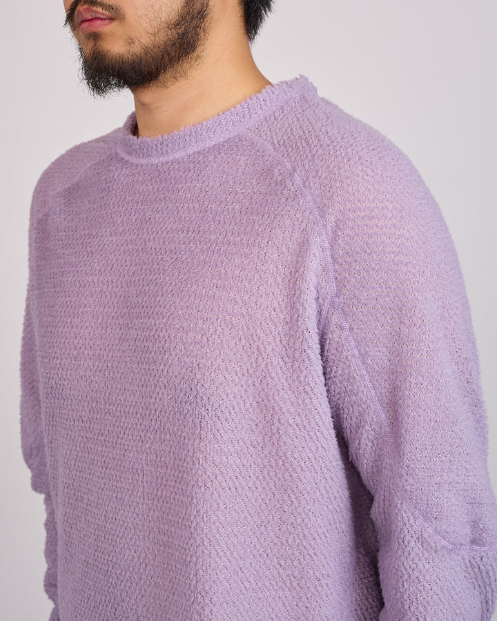 SATISFY FuzzFleece AD Long Crewneck Dusk