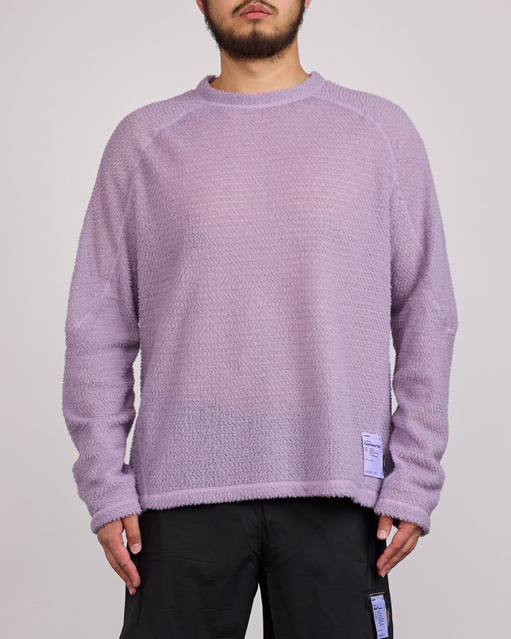 SATISFY FuzzFleece AD Long Crewneck Dusk