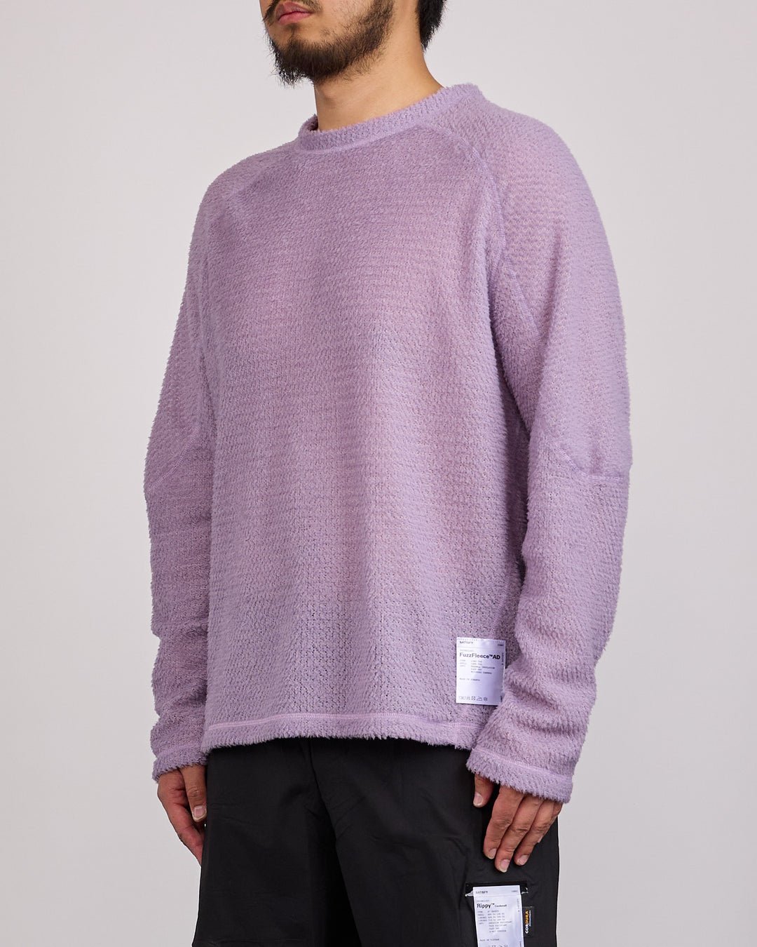 SATISFY FuzzFleece AD Long Crewneck Dusk