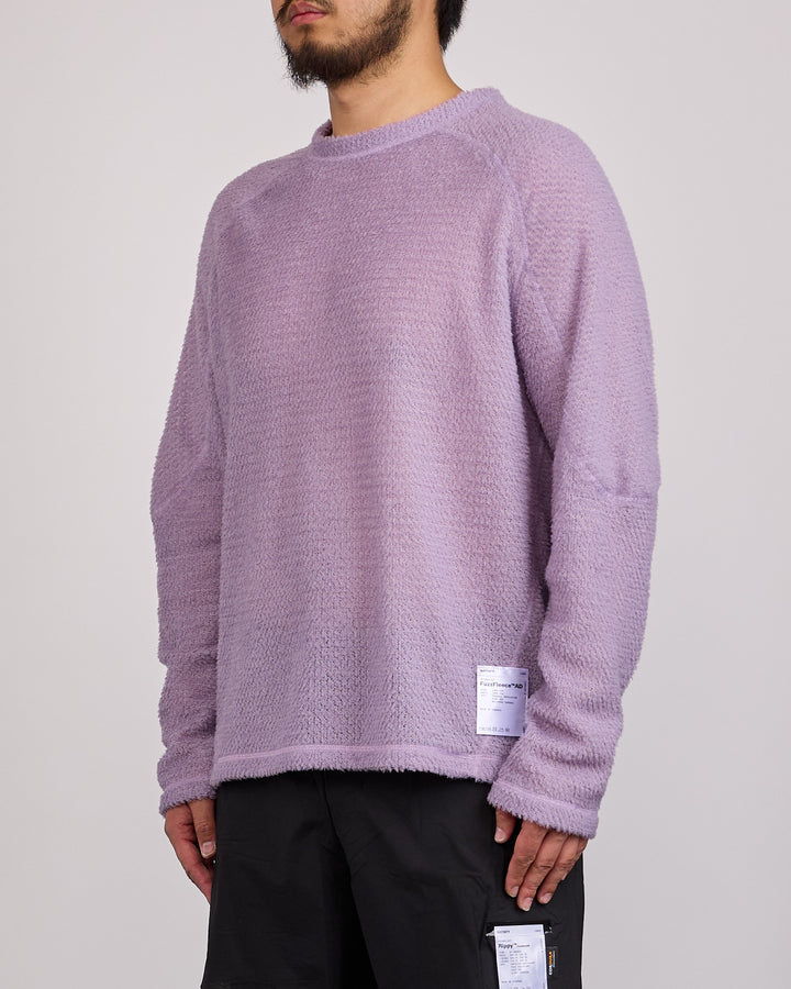 SATISFY FuzzFleece AD Long Crewneck Dusk
