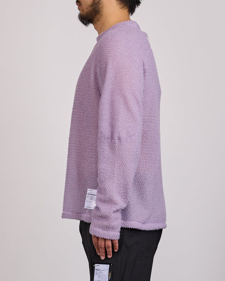 SATISFY FuzzFleece AD Long Crewneck Dusk