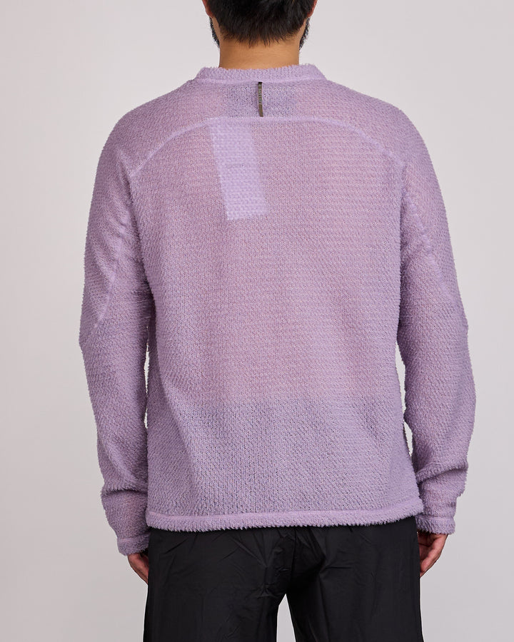 SATISFY FuzzFleece AD Long Crewneck Dusk
