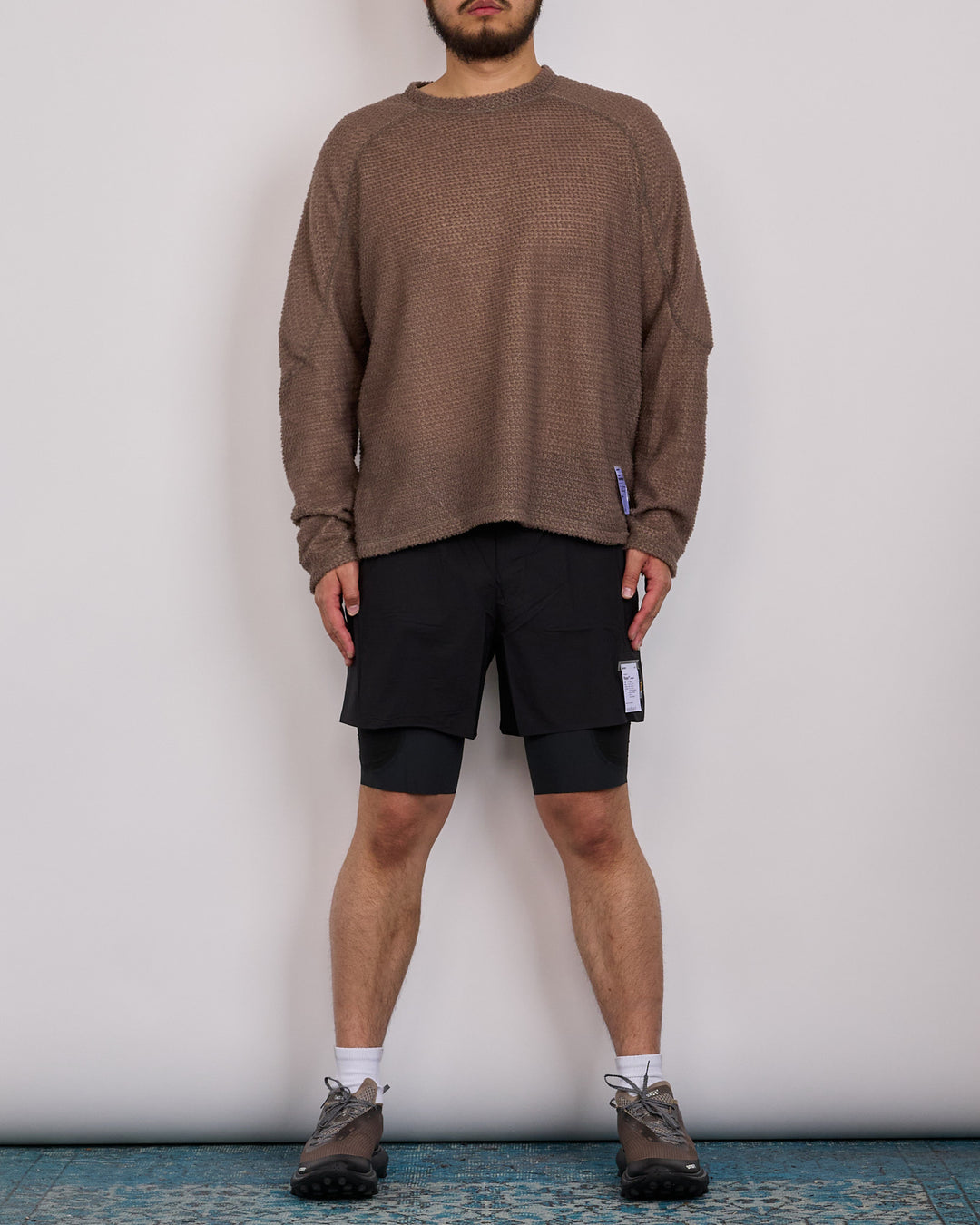 SATISFY FuzzFleece AD Long Crewneck Falcon